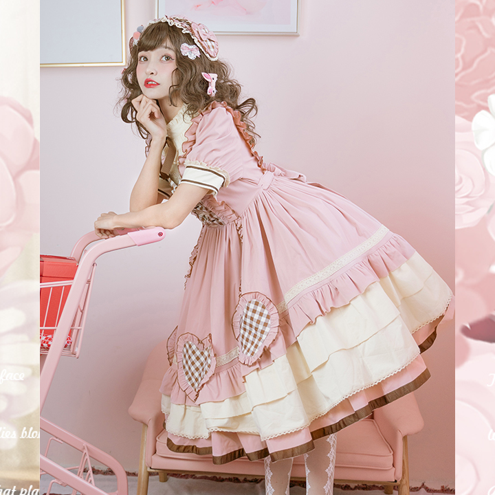 OP ♥Ready to Ship♥  To My Little Cherry ♥  Sweet Lolita Long Sleeve Dress