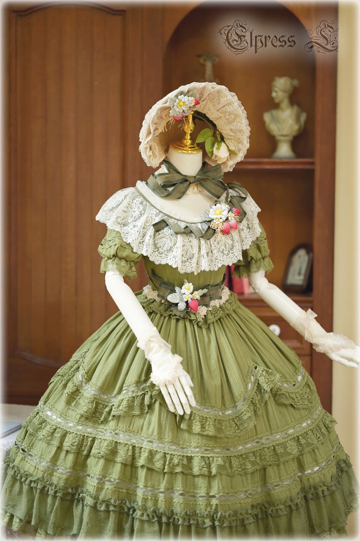 OP Dress Full Set♥Pre-order 3 months♥ Xingxiang Green Color ♥Sweet Lolita Dress