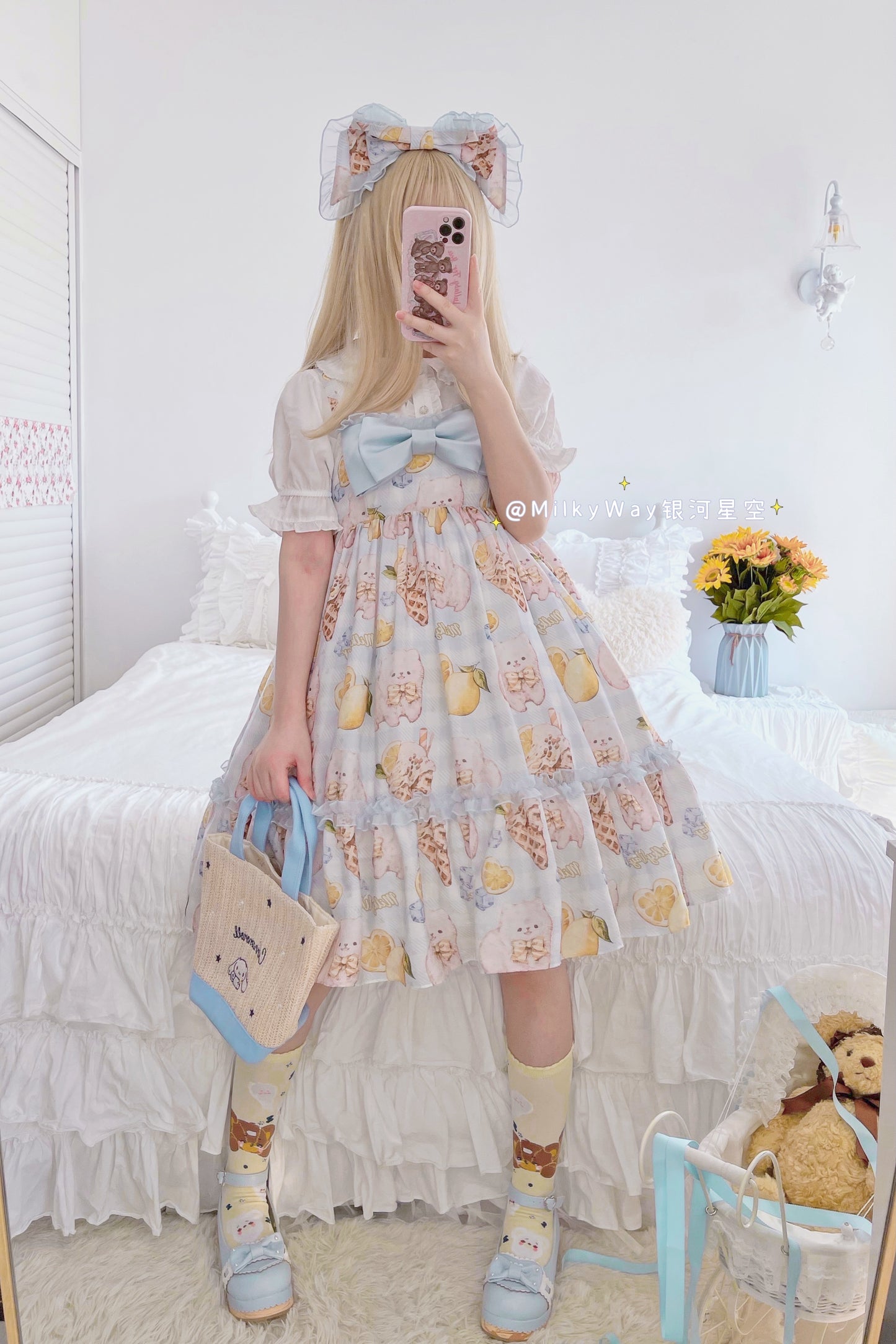 JSK Dress♥Ready to Ship♥ Lemon Doggy ♥Sweet Lolita Dress