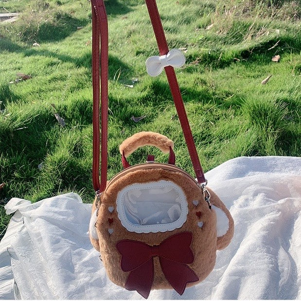 Fluffy Rabbit Bow Lolita Backpack
