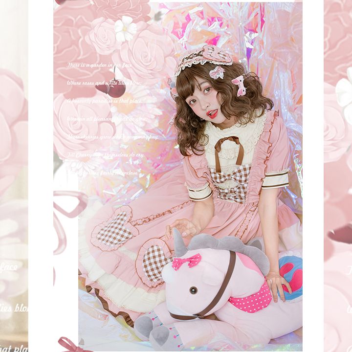 OP ♥Ready to Ship♥ To My Little Cherry ♥ Sweet Lolita Long Sleeve Dress