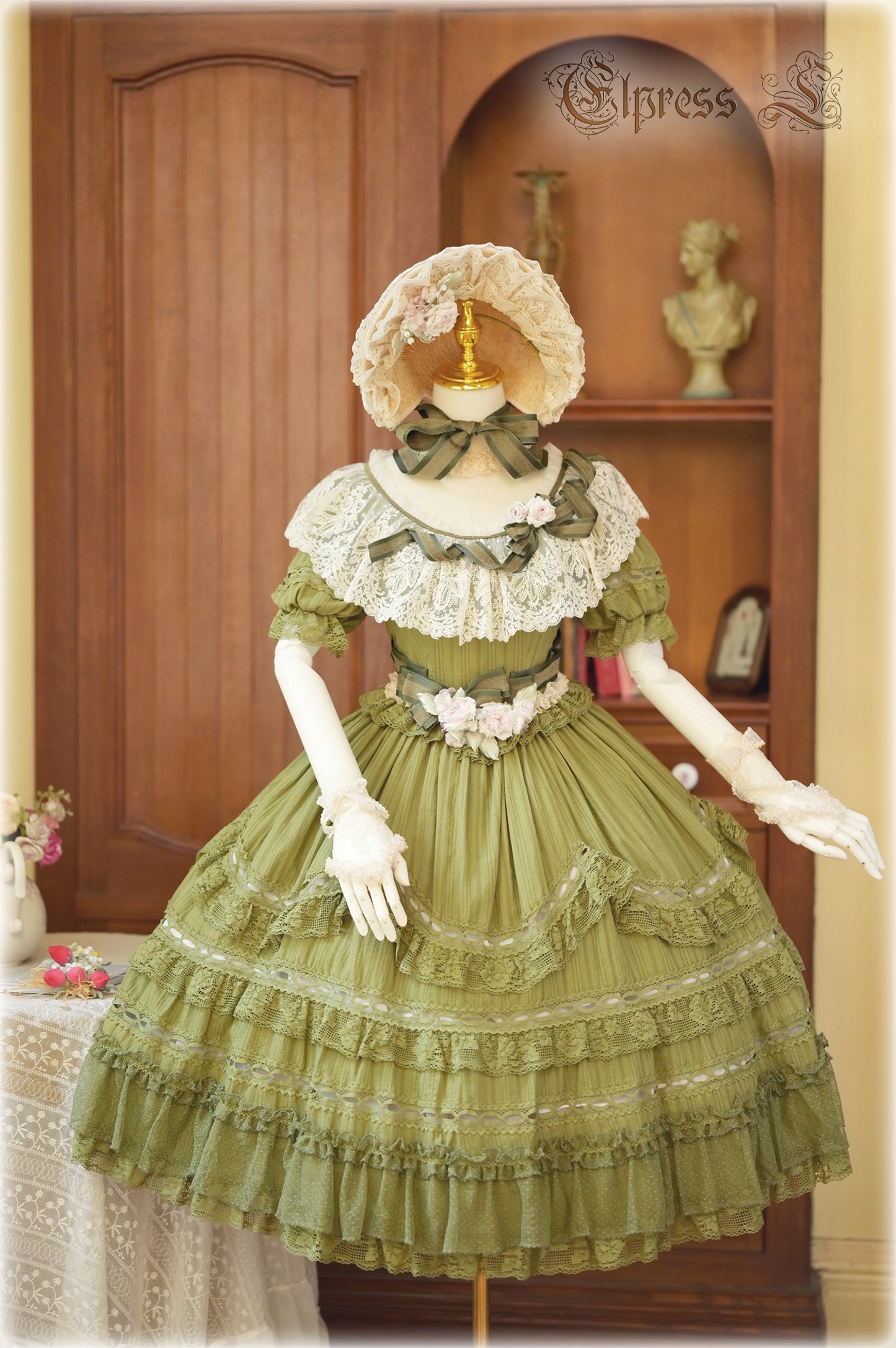 OP Dress Full Set♥Pre-order 3 months♥ Xingxiang Green Color ♥Sweet Lolita Dress