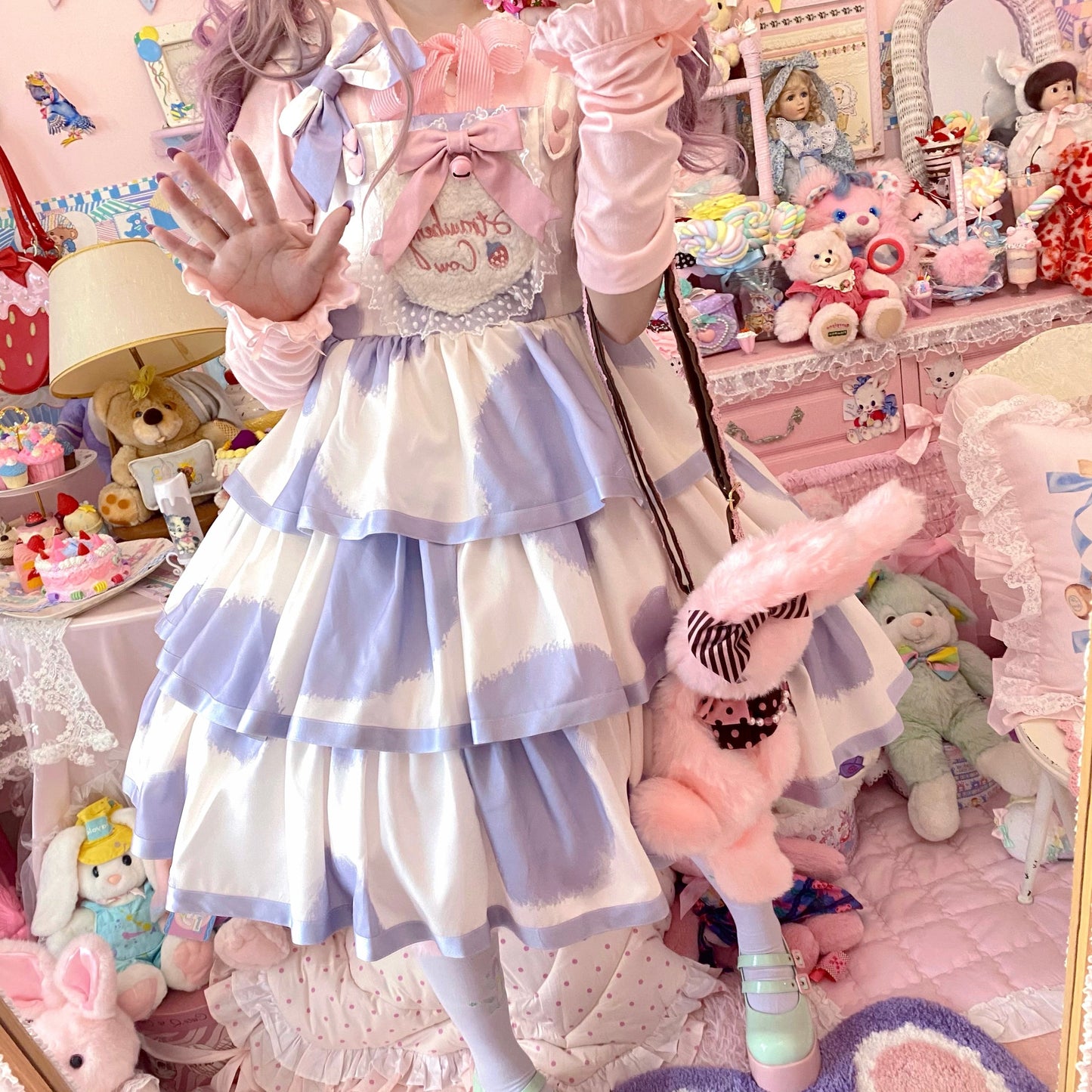JSK Dress♥Pre-order 3 weeks♥ Strawberry Cow♥Sweet Lolita Dress