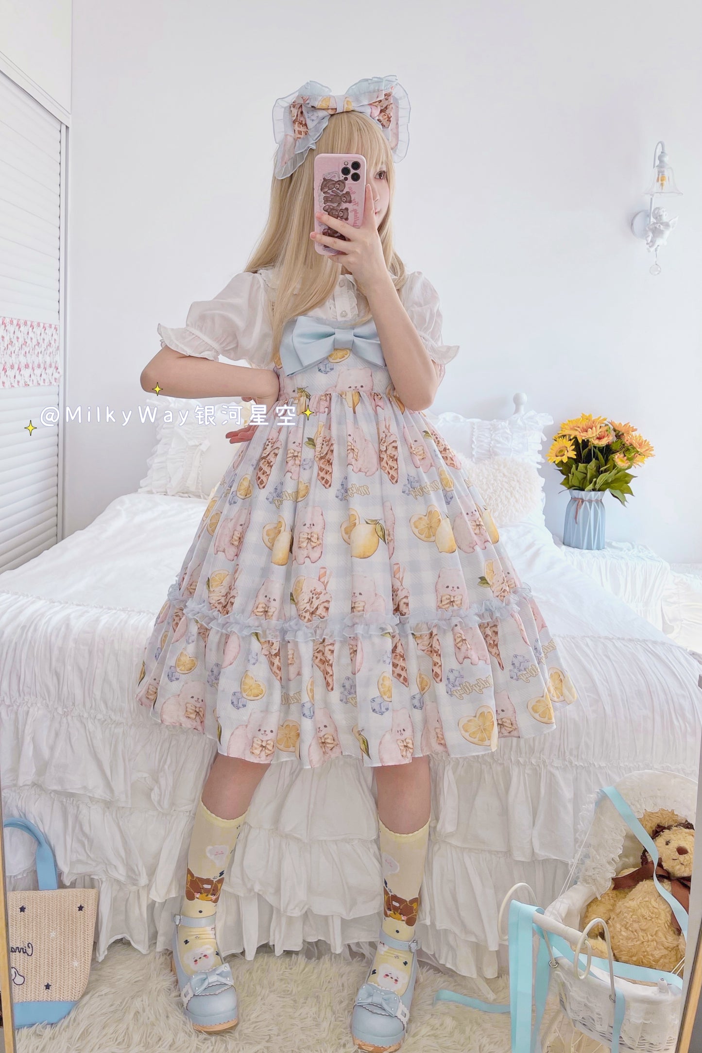JSK Dress♥Ready to Ship♥ Lemon Doggy ♥Sweet Lolita Dress