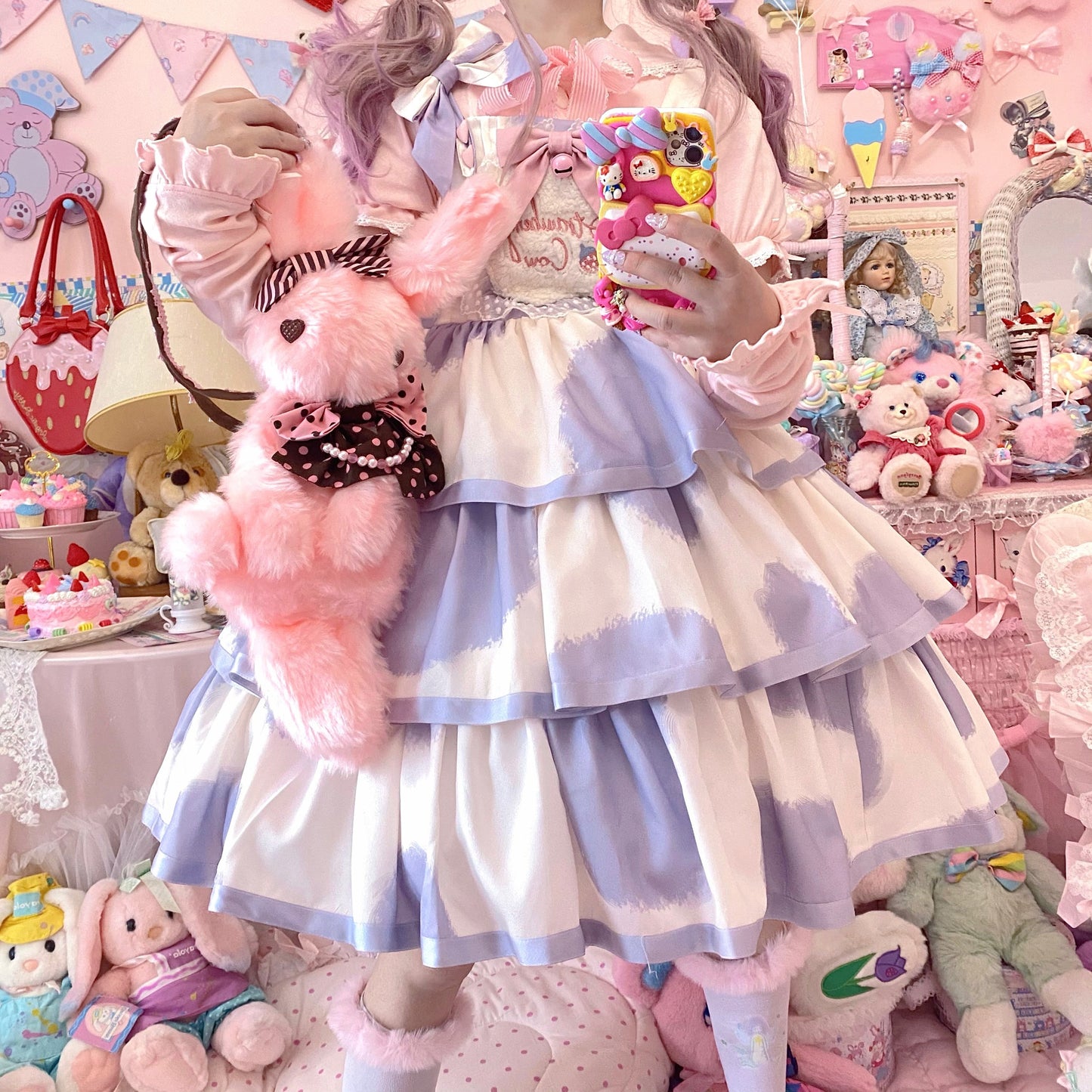 JSK Dress♥Pre-order 3 weeks♥ Strawberry Cow♥Sweet Lolita Dress