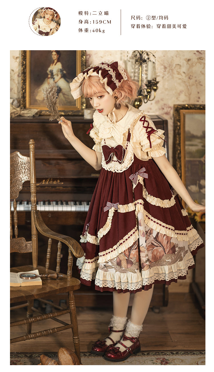 JSK & Blouse ♥Ready to Ship♥Little Acorn♥Sweet Lolita JSK Dress