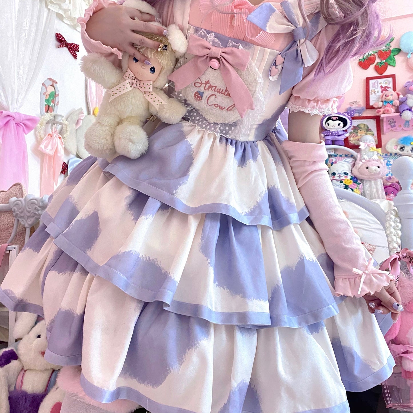 JSK Dress♥Pre-order 3 weeks♥ Strawberry Cow♥Sweet Lolita Dress
