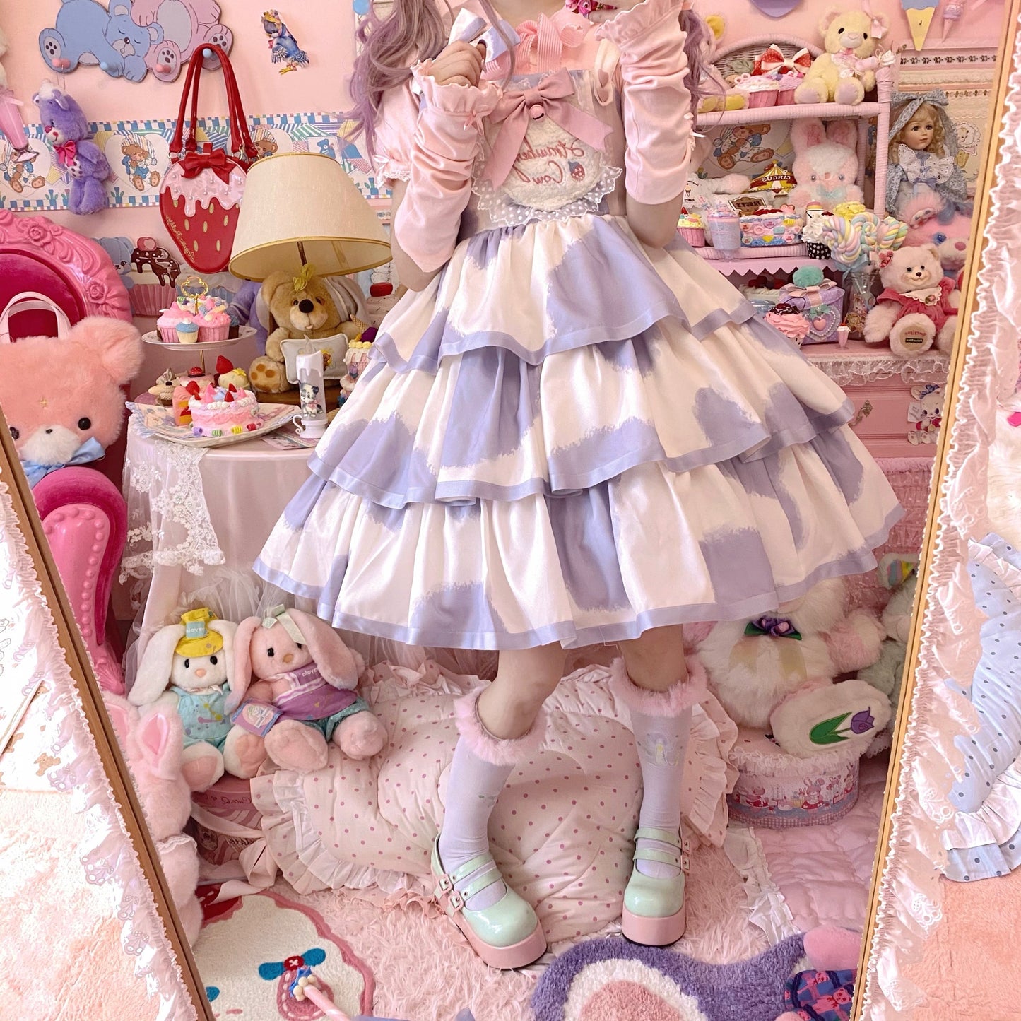 JSK Dress♥Pre-order 3 weeks♥ Strawberry Cow♥Sweet Lolita Dress