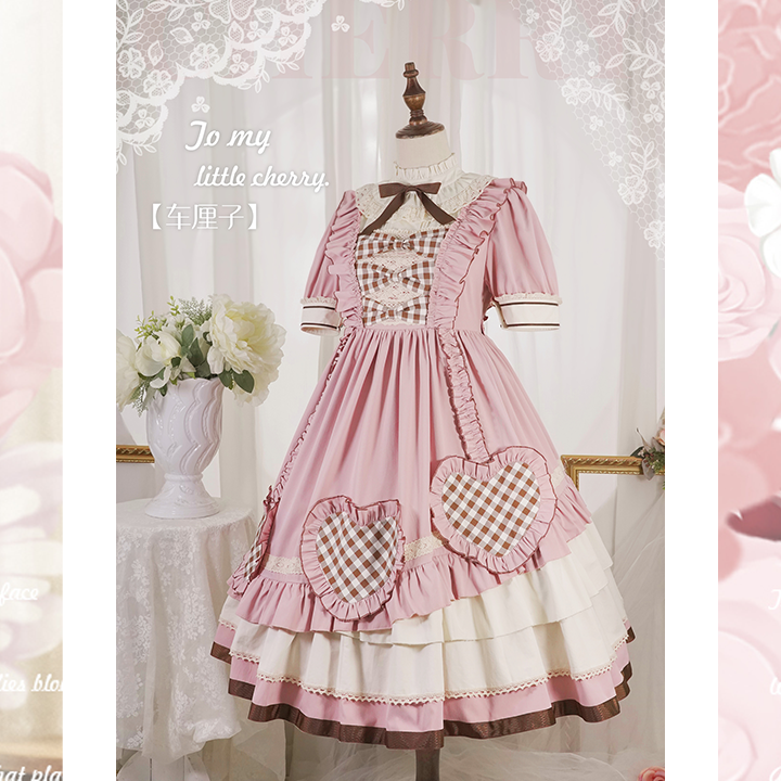 OP ♥Ready to Ship♥  To My Little Cherry ♥  Sweet Lolita Long Sleeve Dress