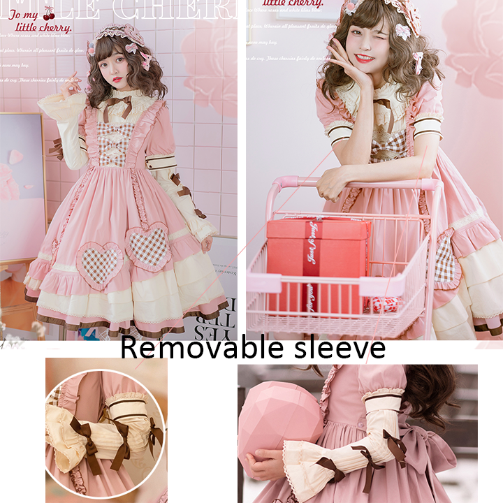 OP ♥Ready to Ship♥ To My Little Cherry ♥ Sweet Lolita Long Sleeve Dress