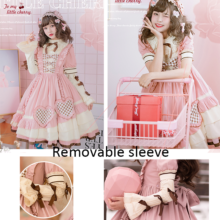 OP ♥Ready to Ship♥  To My Little Cherry ♥  Sweet Lolita Long Sleeve Dress