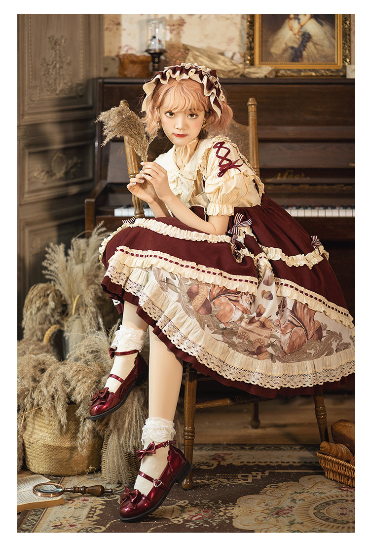 JSK & Blouse ♥Ready to Ship♥Little Acorn♥Sweet Lolita JSK Dress