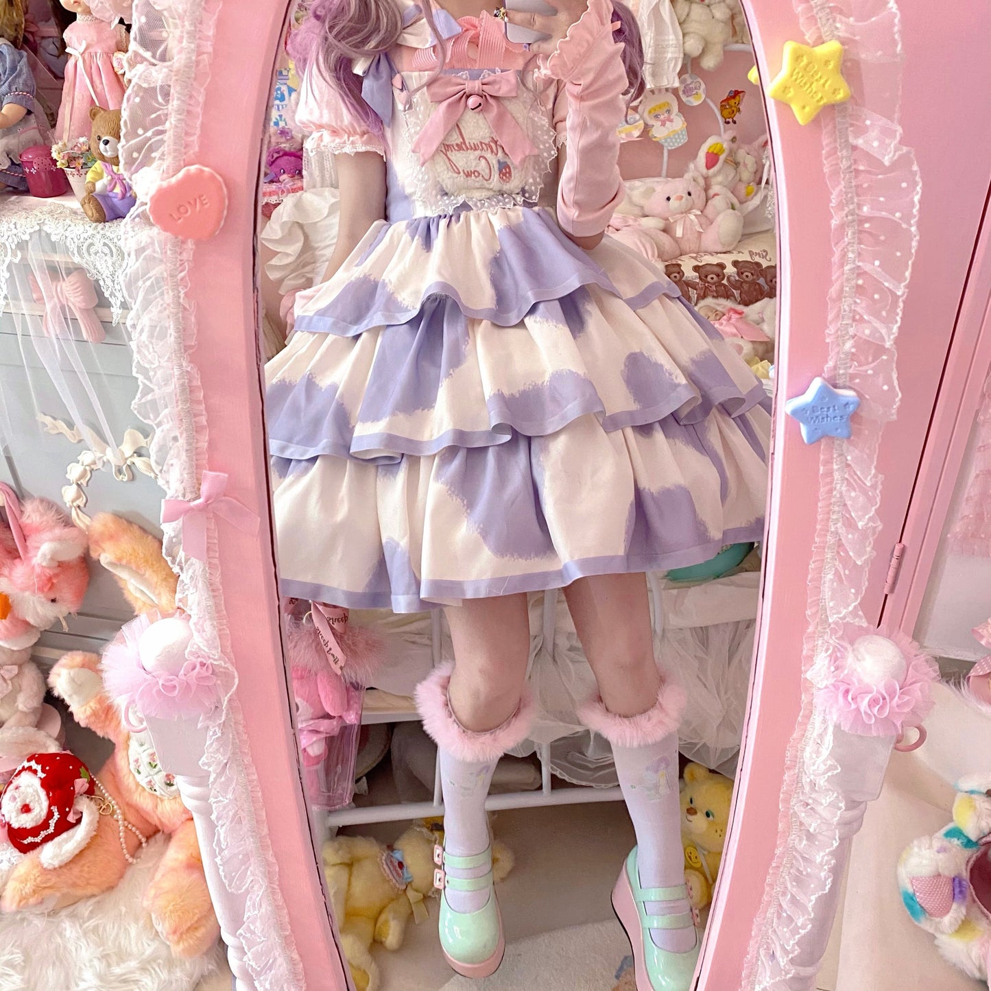 JSK Dress♥Pre-order 3 weeks♥ Strawberry Cow♥Sweet Lolita Dress