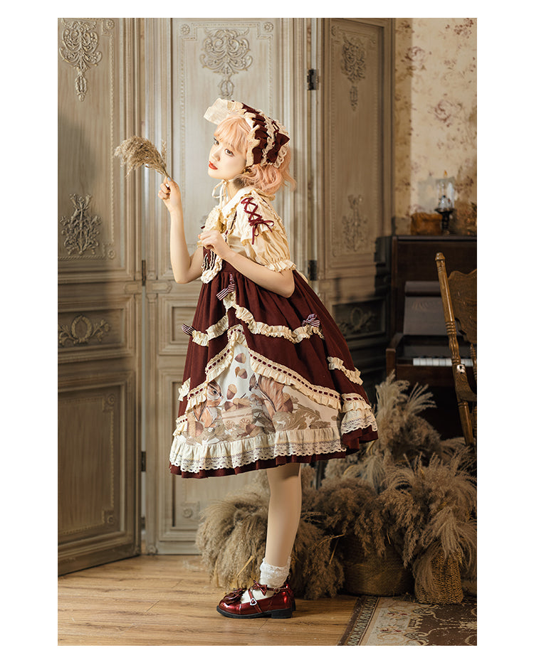 JSK & Blouse ♥Ready to Ship♥Little Acorn♥Sweet Lolita JSK Dress