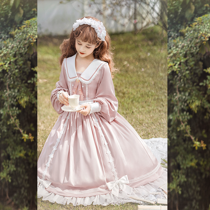 OP Dress♥Ready to Ship♥ Pink Sweet Elegant Lolita Dress Long Sleeve