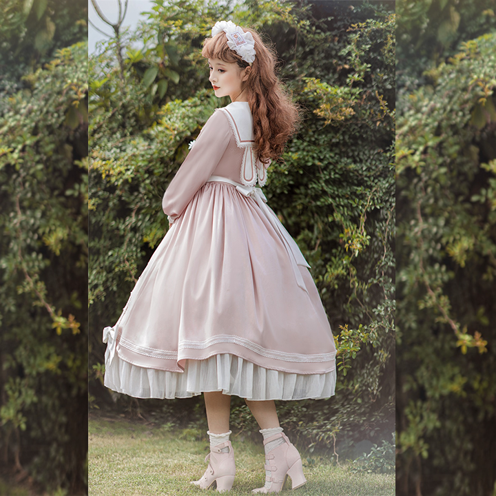 OP Dress♥Ready to Ship♥ Pink Sweet Elegant Lolita Dress Long Sleeve