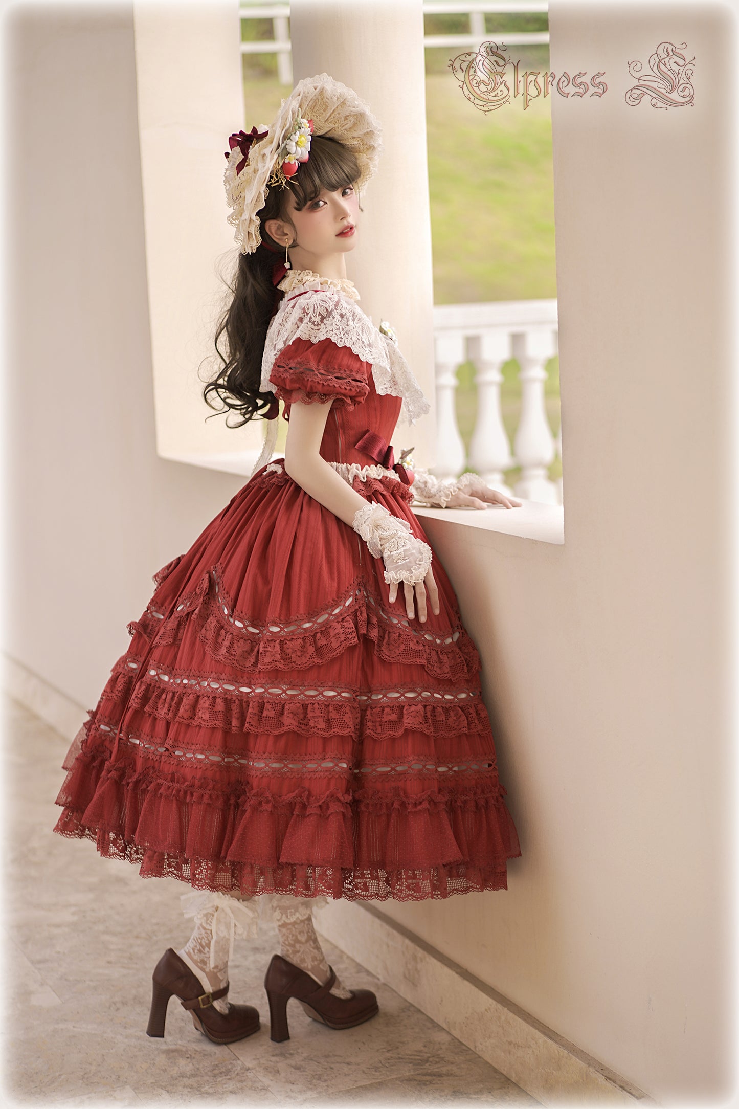 OP Dress Full Set♥Pre-order 3 months♥ Xingxiang Red Color ♥Sweet Lolita Dress