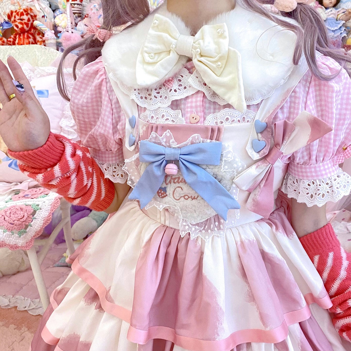 JSK Dress♥Pre-order 3 weeks♥ Strawberry Cow♥Sweet Lolita Dress