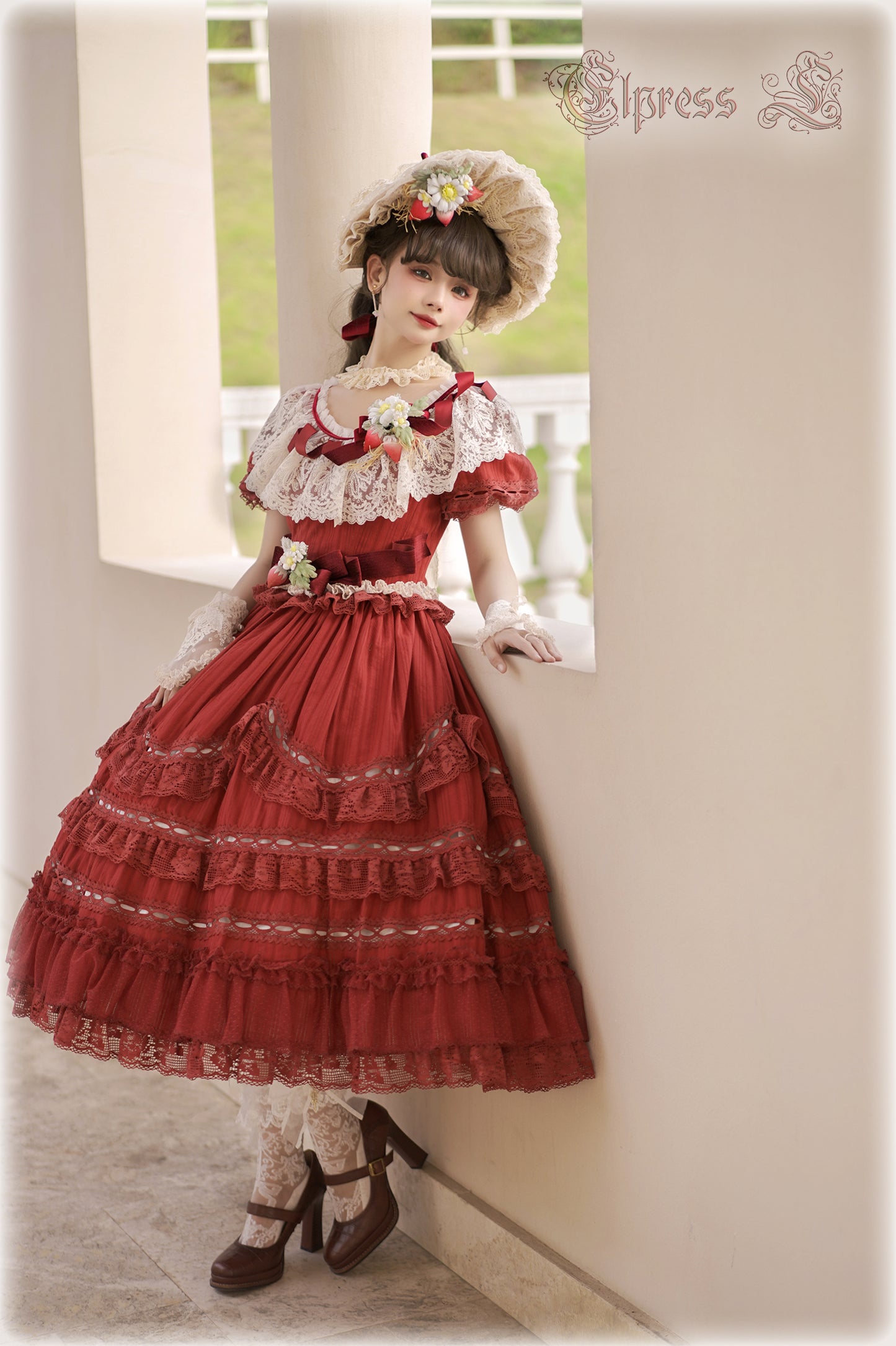 OP Dress Full Set♥Pre-order 3 months♥ Xingxiang Red Color ♥Sweet Lolita Dress