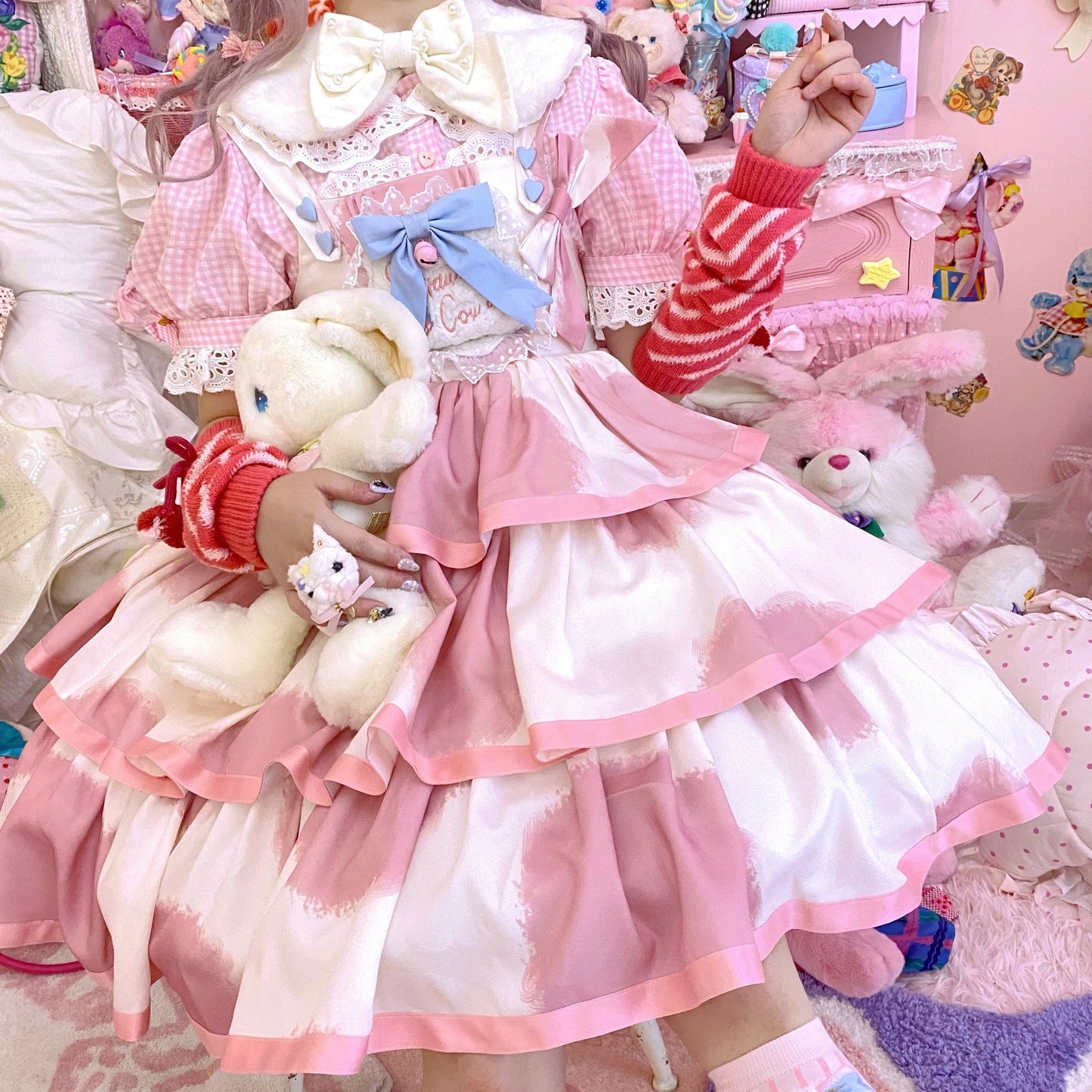 JSK Dress♥Pre-order 3 weeks♥ Strawberry Cow♥Sweet Lolita Dress