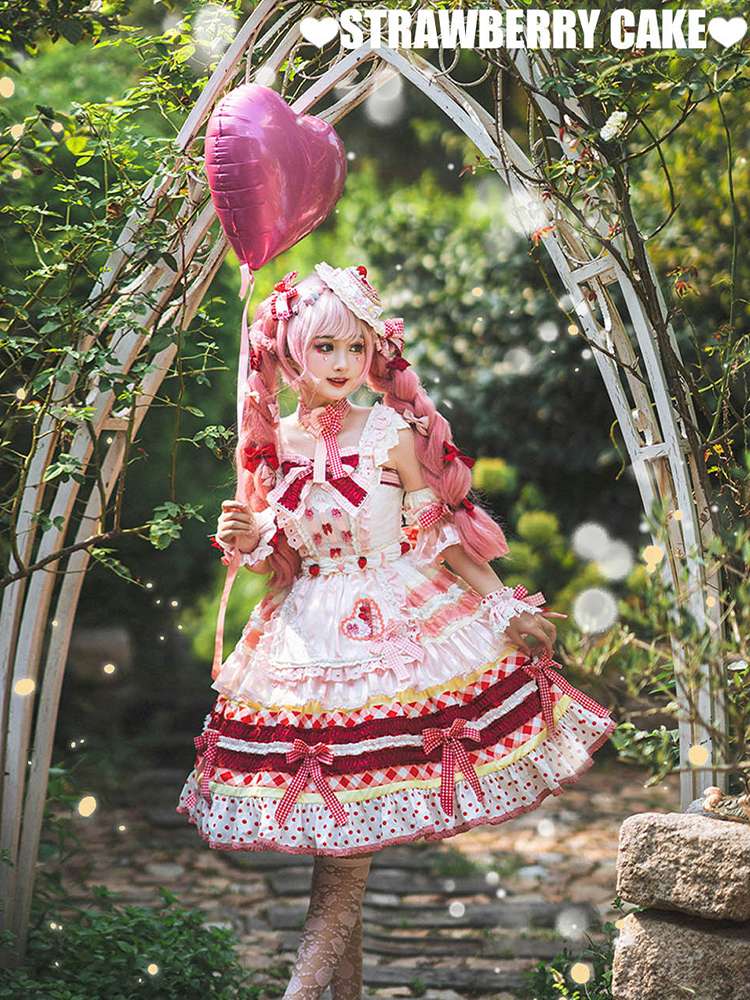 JSK Full Set ♥Pre-order♥Strawberry Cake ♥Sweet Lolita Dress