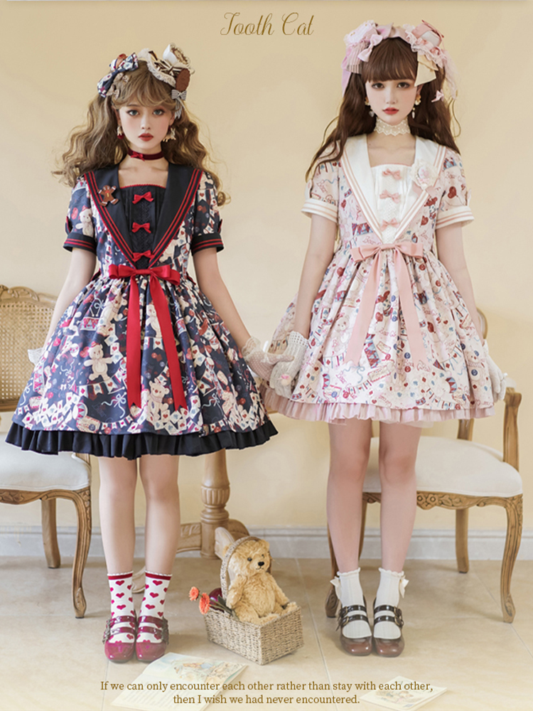 OP♥Ready to Ship♥Bear Circus♥Sweet Lolita Dress