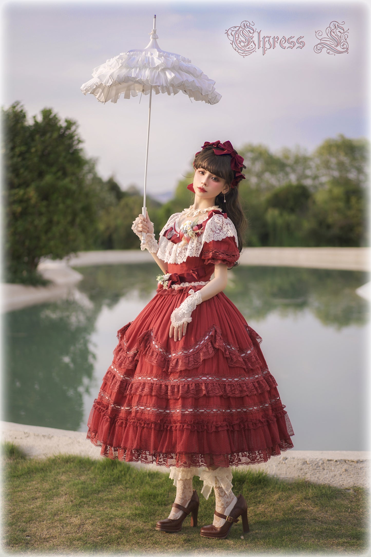 OP Dress Full Set♥Pre-order 3 months♥ Xingxiang Red Color ♥Sweet Lolita Dress