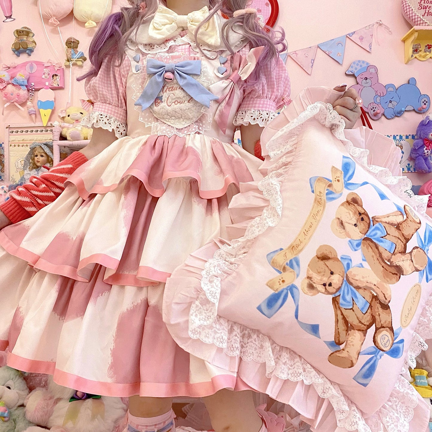 JSK Dress♥Pre-order 3 weeks♥ Strawberry Cow♥Sweet Lolita Dress