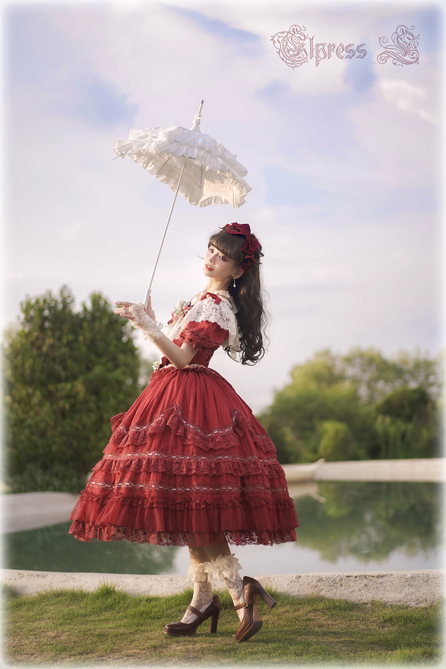 OP Dress Full Set♥Pre-order 3 months♥ Xingxiang Red Color ♥Sweet Lolita Dress
