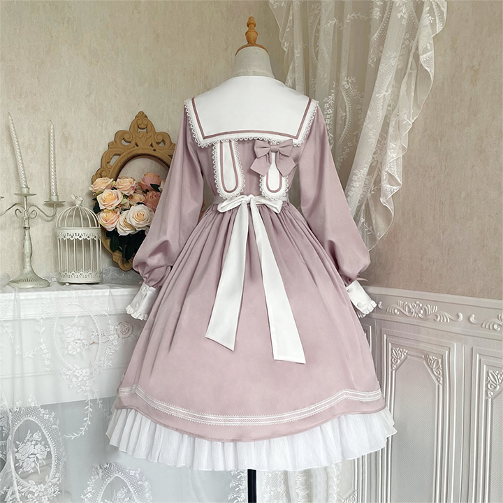 OP Dress♥Ready to Ship♥ Pink Sweet Elegant Lolita Dress Long Sleeve