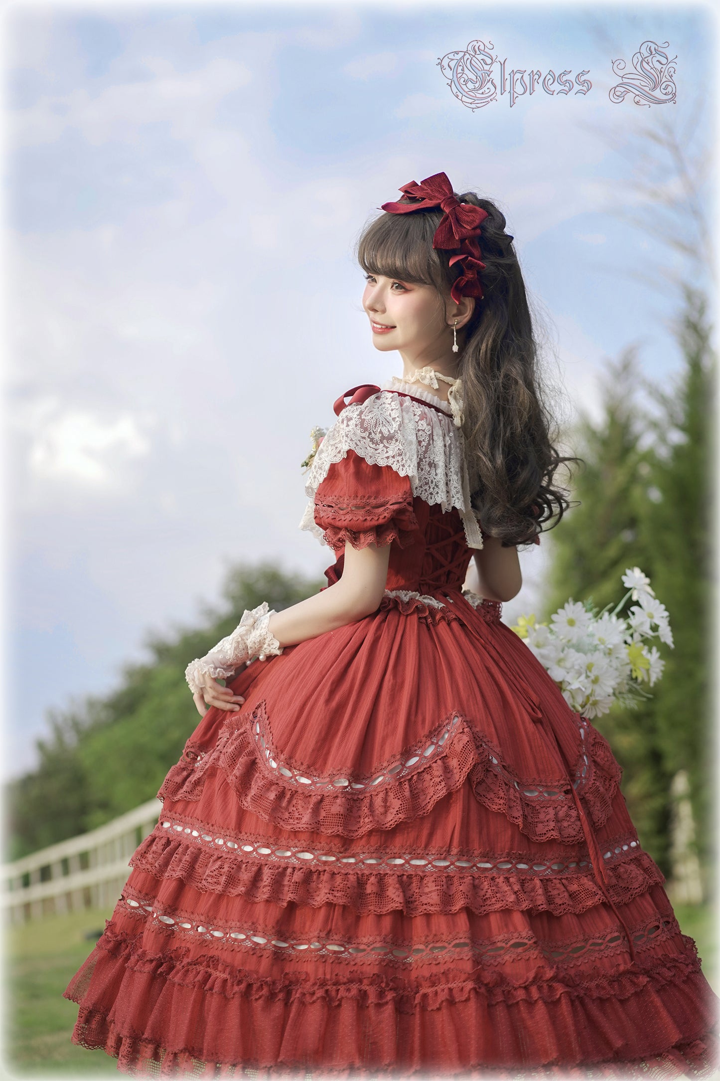 OP Dress Full Set♥Pre-order 3 months♥ Xingxiang Red Color ♥Sweet Lolita Dress