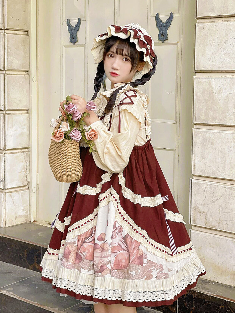 JSK & Blouse ♥Ready to Ship♥Little Acorn♥Sweet Lolita JSK Dress