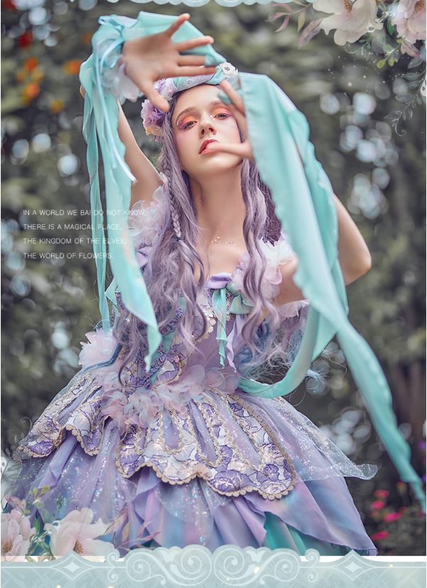 JSK Dress♥Ready to Ship♥ Elf Princess♥ Lovely Lolita Dress