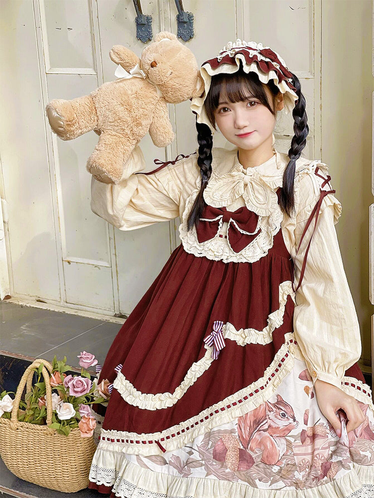 JSK & Blouse ♥Ready to Ship♥Little Acorn♥Sweet Lolita JSK Dress