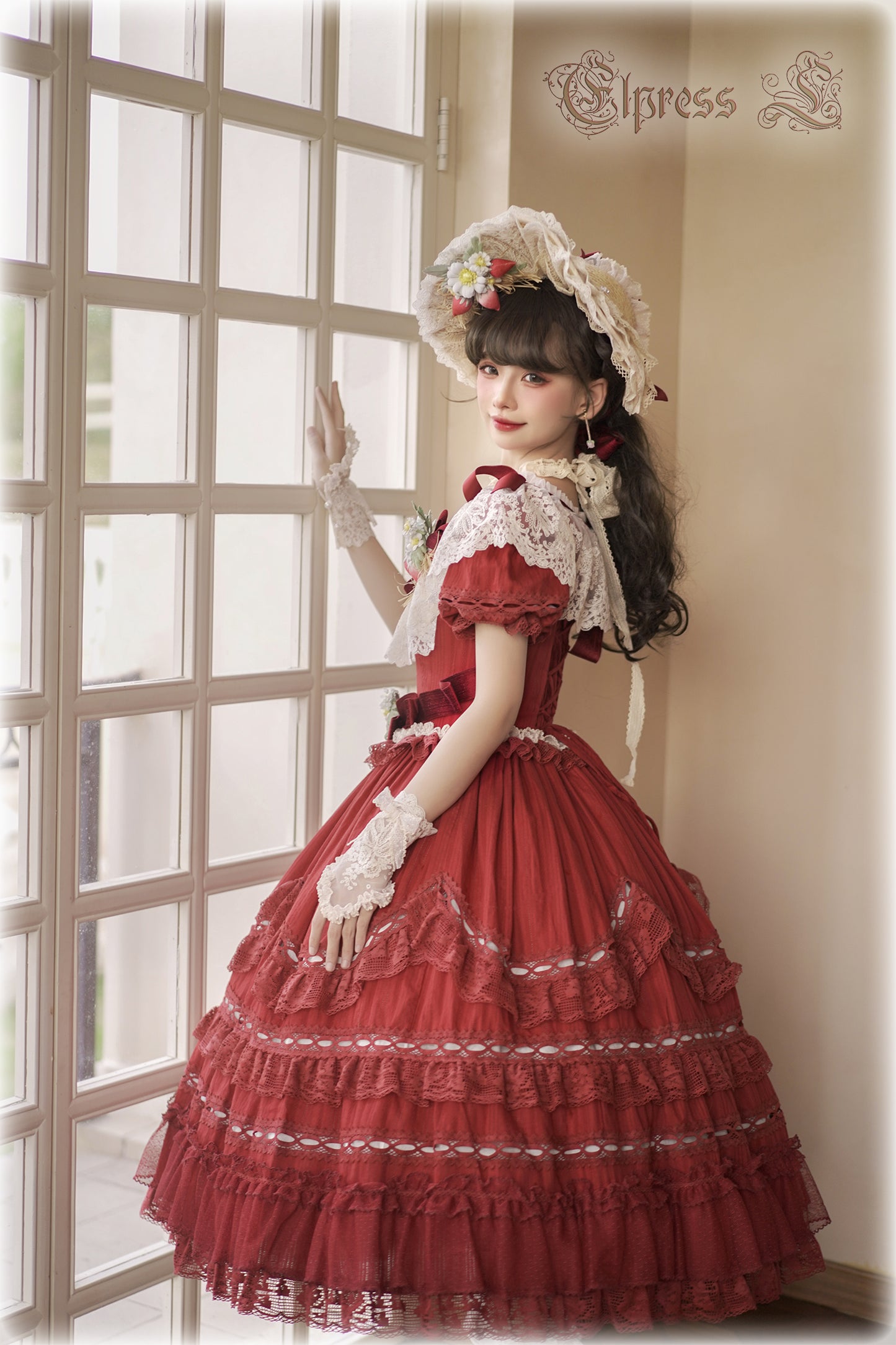 OP Dress Full Set♥Pre-order 3 months♥ Xingxiang Red Color ♥Sweet Lolita Dress