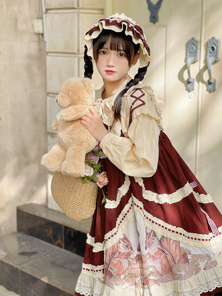 JSK & Blouse ♥Ready to Ship♥Little Acorn♥Sweet Lolita JSK Dress