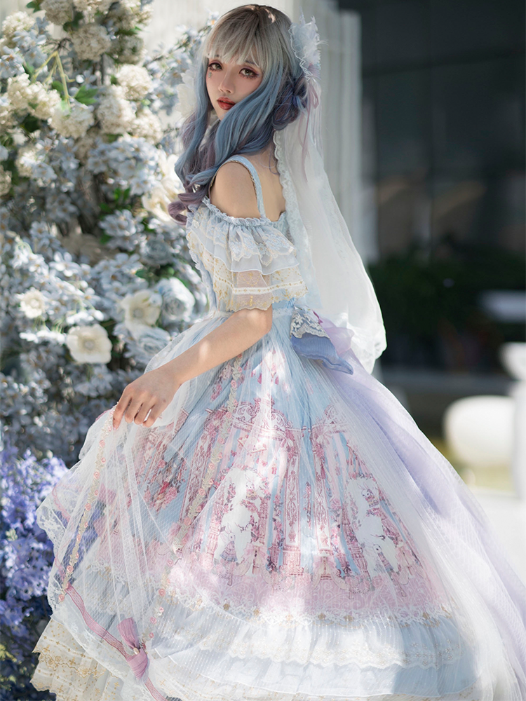 JSK Set ♥Ready to Ship♥Song in the moonlight ♥Hime Lolita Dress