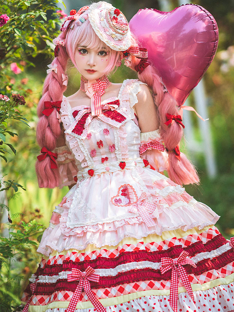 JSK Full Set ♥Pre-order♥Strawberry Cake ♥Sweet Lolita Dress