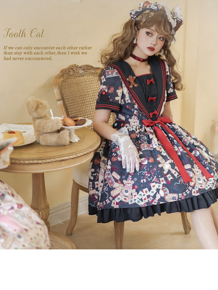 OP♥Ready to Ship♥Bear Circus♥Sweet Lolita Dress