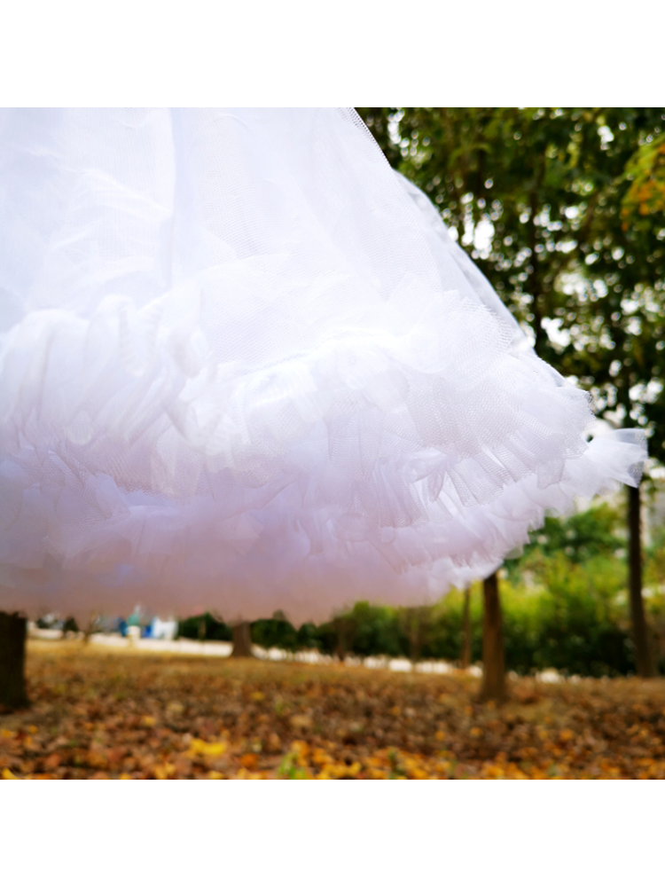 Rainbow Story Daily 55cm Length Cloud White Petticoat