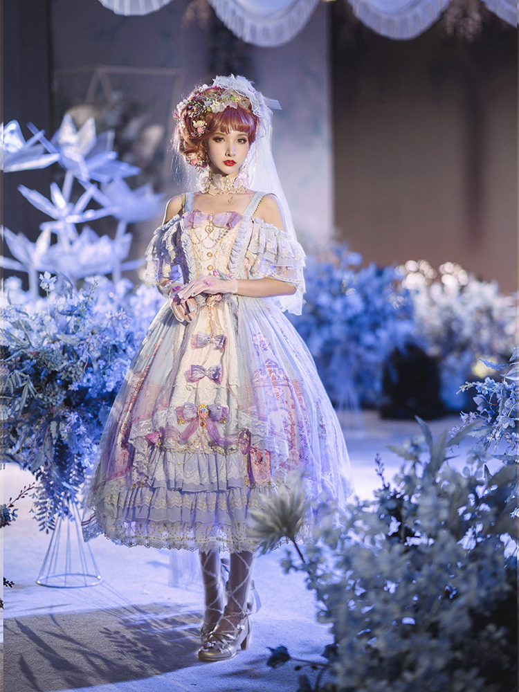 JSK Set ♥Ready to Ship♥Song in the moonlight ♥Hime Lolita Dress
