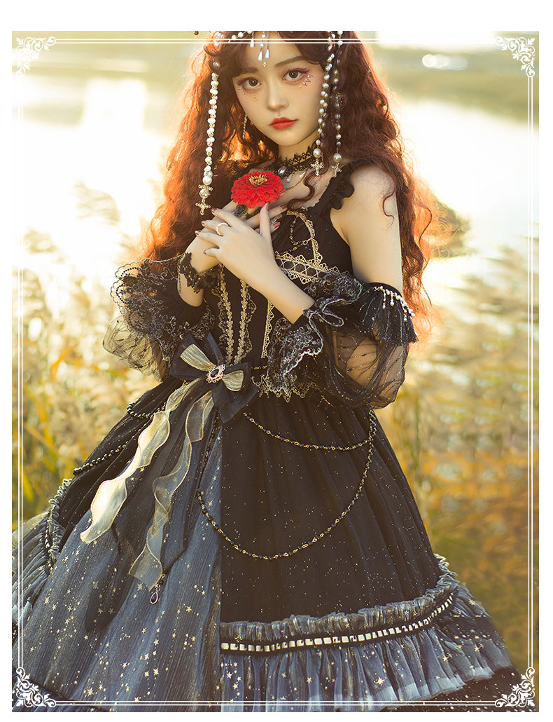 JSK♥Ready to Ship♥Starry Night♥Gothic Lolita Dress
