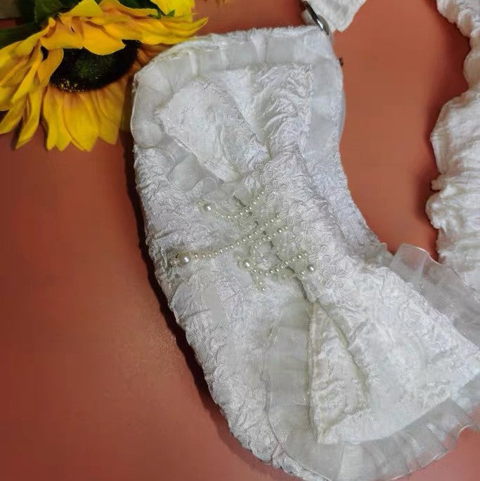Lolita Sweet Pearl Lace Bowknot Carrying Bag