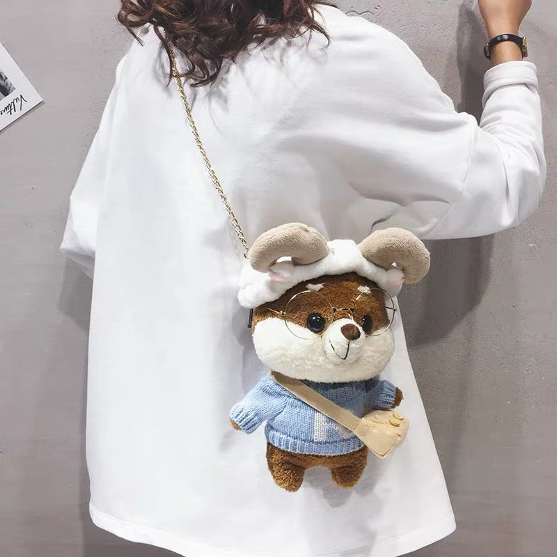 Cute Lolita Deer In-The-Way-To-School Crossbody Bag