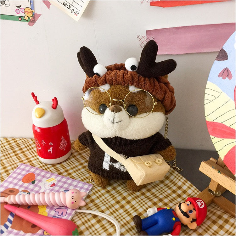 Cute Lolita Deer In-The-Way-To-School Crossbody Bag
