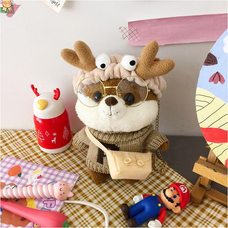 Cute Lolita Deer In-The-Way-To-School Crossbody Bag