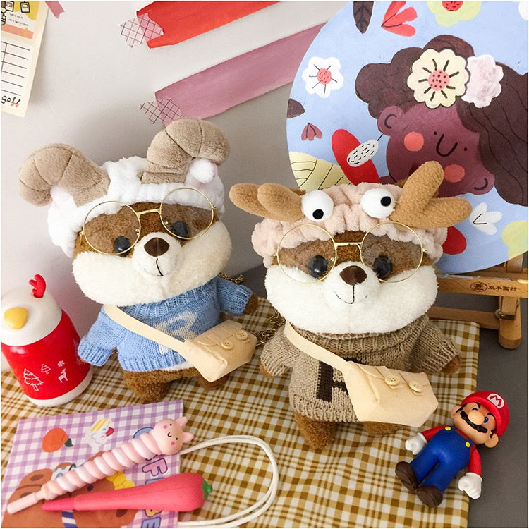 Cute Lolita Deer In-The-Way-To-School Crossbody Bag