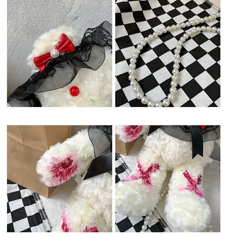 Gothic Dark Series Bear Cross-Body Bag