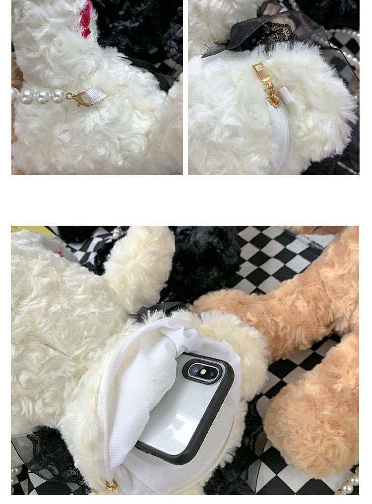 Gothic Dark Series Bear Cross-Body Bag