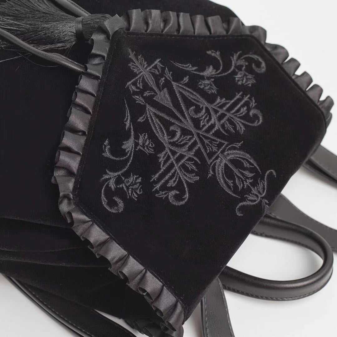 Gothic Black Magic Embroidery Lolita Backpack